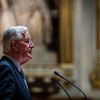 Le Premier ministre, Michel Barnier, s'exprime devant les sénateurs, à Paris le 2 octobre 2024. (XOSE BOUZAS / HANS LUCAS / AFP)