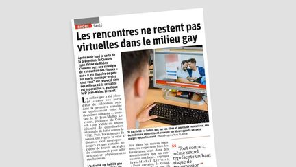 Capture d'écran de l'article du progrès mis en cause par deux associations. (LE PROGRES / CAPTURE D'ECRAN)