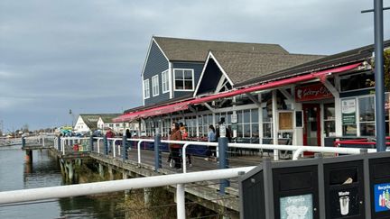 Le petit port de Steveston, à Richmond, au sud de Vancouver, où vit la Française. (Photo Anne Chanéac)