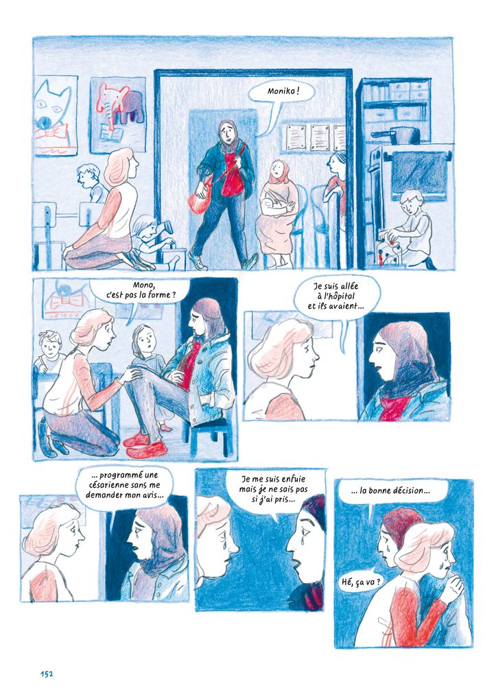 "Chez toi. Athènes 2016", de Sandrine Martin, page 152 (Sandrine Martin / Casterman)