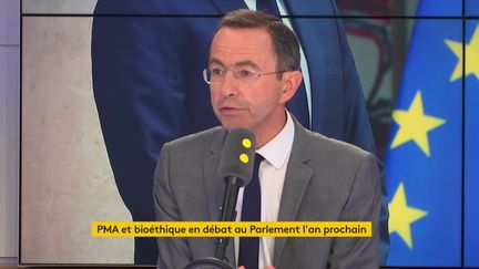 Le président du groupe Les Républicains au Sénat, Bruno Retailleau, invité de franceinfo le 19 juillet 2018. (RADIO FRANCE / FRANCE INFO)