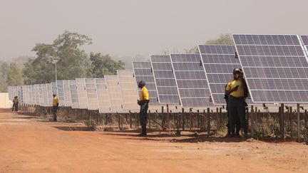 La centrale solaire de Zagtouli près de Ouagadougou en novembre 2017. (LUDOVIC MARIN / POOL / AFP)