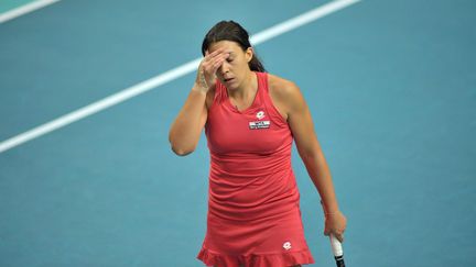 Marion Bartoli déçue en finale face à Kerber (PHILIPPE LECOEUR / MAXPPP)