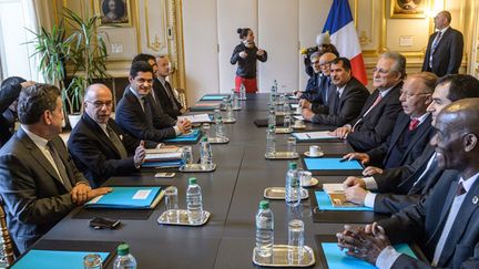 &nbsp; (Bernard Cazeneuve a présenté son plan mardi au bureau du CFCM © MAXPPP)