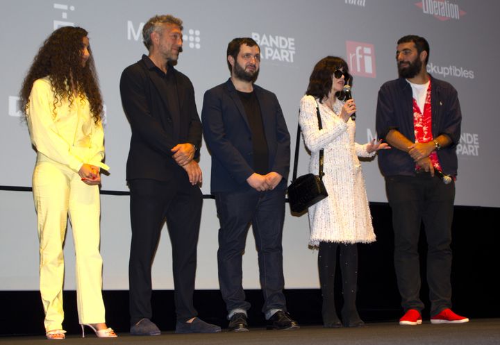L'équipe de "Le monde est à toi" à Cannes le 12 mai 2018
 (Jean-François Lixon)