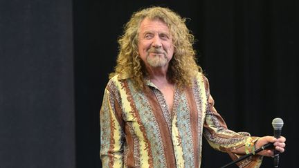 Robert Plant sur scène au festival de Glastonbury le 30 juin 2014.
 (Paul Treadway / Photoshot / MaxPPP)