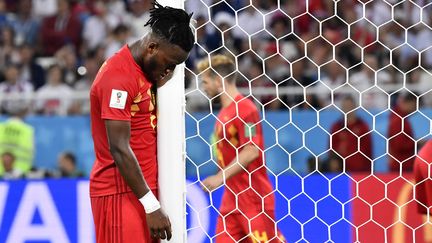 Le Belge Michy Batshuayi, le 28 juin 2018 à Kaliningrad (Russie). (DIRK WAEM / BELGA MAG / AFP)