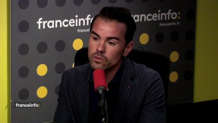 Aurélien Beaucamp, président de l'associaitonn de lutte contre le VIH Aides, invité de franceinfo le 28 novembre 2017.&nbsp; (FRANCEINFO / RADIOFRANCE)