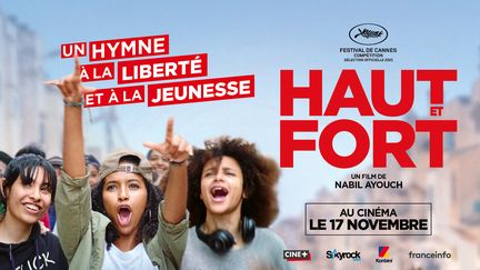 Haut et Fort, en salles le 17 novembre (© Photo de Virginie Surdej-Amine Messadi / Affiche Ad Vitam)