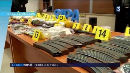 Des armes ont été saisies en Bosnie. (FRANCE 3)