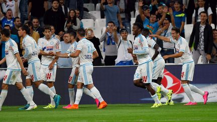 Marseille a s&egrave;chement battu Bastia 4-1, dimanche 13 septembre, lors de la 5e journ&eacute;e de Ligue 1. (CLAUDE PARIS / AP / SIPA)