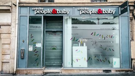 Kindertagesstätte der Gruppe People & Baby, im 10. Arrondissement von Paris, 16. September 2024. (AMAURY CORNU / HANS LUCAS / AFP)