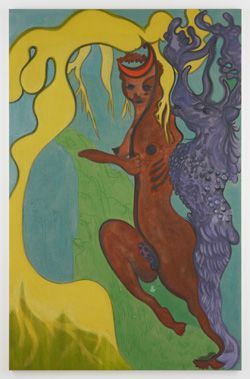 Chris Ofili, Ovid - Stag, 2012
 (Chris Ofili Courtesy the Artist and Victoria Miro Gallery, London Photography © Stephen White)