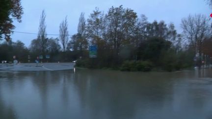 Une crue dans la commune d'Attin (Pas-de-Calais). (France 2)