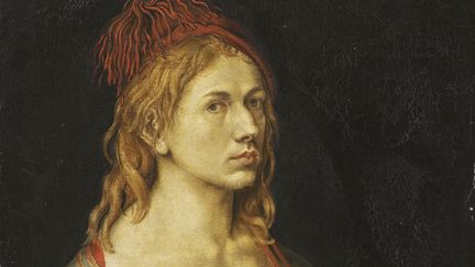 Albrecht Dürer, "Portrait de l'artiste tenant un chardon", 1493 ( détail), Paris, musée du Louvre, département des peintures (© RMN-Grand Palais (musée du Louvre) / Thierry Olivier)