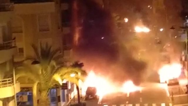 Des violences urbaines ont éclaté dans la nuit du 8 au 9 mai 2021, dans le quartier La Gabelle à Fréjus (Var).