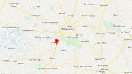 L'homme s'était garé sur l'aire des mille étangs au sud de Chateauroux sur l'A20. (GOOGLE MAPS / FRANCETV INFO)