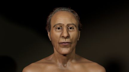 Portrait en 3D du pharaon Ramsès II à l'âge de 45 ans. (TSVP)