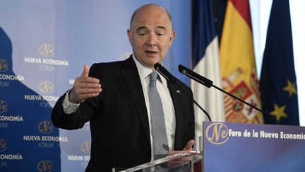 Le commissaire européen aux affaires économiques, Pierre Moscovici, le 22 juin 2017. (JAVIER SORIANO / AFP)