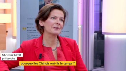 Invitée de Jean-Paul Chapel dans ": l'éco" lundi 23 octobre, Christine Cayol, philosophe est venue présenter son ouvrage "pourquoi les Chinois ont-ils le temps ?" (Ed.Tallandier).