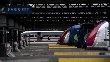 La gare de l'Est à Paris, le 3 avril 2018.&nbsp; (CHRISTOPHE ARCHAMBAULT / AFP)