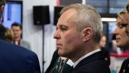 François de Rugy, alors ministre de la Transition écologique, au Salon de l'agriculture à Paris, le 26 février 2019. (RICCARDO MILANI / AFP)