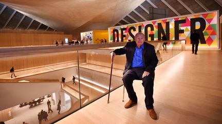 Le designer Terence Conran au Design Museum de Londres, le 17 novembre 2016. (BEN STANSALL / AFP)