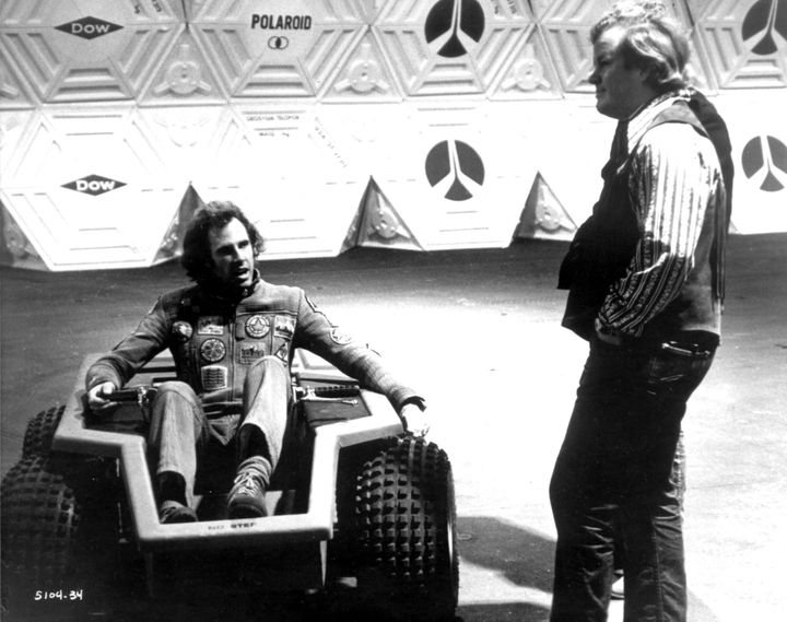 Douglas Trumbull (D) sur le tournage de "Son film "Silent Running" avec Bruce Dern (G) en 1972
 (RONALDGRANT/MARY EVANS/SIPA)