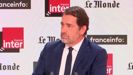 Christophe Castaner&nbsp;dimanche 5 décembre sur France Inter et franceinfo. (RADIO FRANCE)