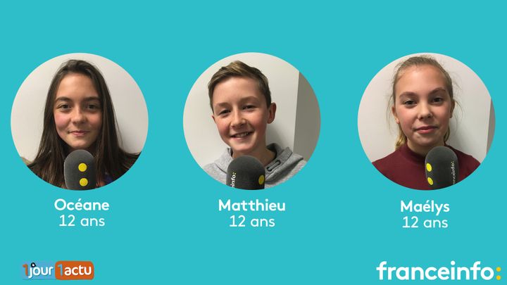 franceinfo junior, une émission en partenariat avec le magazine d'actualités pour enfants 1jour1actu et 1jour1actu.com. (FRANCEINFO / RADIOFRANCE)