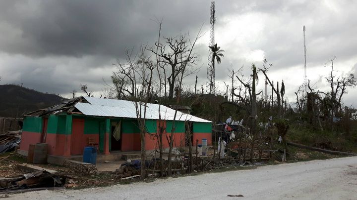 De nombreuses habitations ont été dévastées par l'ouragan Matthew
 (Grégoire Lecalot)