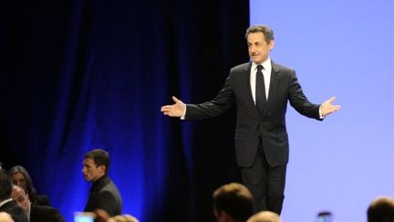 Nicolas Sarkozy &agrave; Marseille le 19 f&eacute;vrier. (ANNE-CHRISTINE POUJOULAT / AFP)