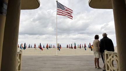 Les planches de Deauville à l&#039;heure américaine
 (CHARLY TRIBALLEAU / AFP)