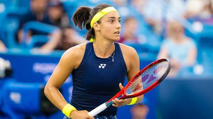 Caroline Garcia en finale du tournoi WTA 1000 de Cincinnati, le 21 août 2022. (ROB PRANGE / SPAIN DPPI)