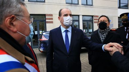 Le Premier ministre, Jean Castex, en déplacement sur le thème du tourisme à Blois (Loir-et-Cher), le 20 novembre 2021. (SGAUDARD / MAXPPP)