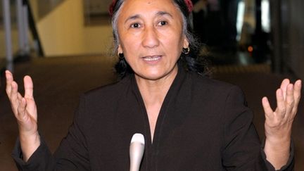 Rebiya Kadeer, chef de la dissidence ouïghoure, le 28 juillet au Japon (© AFP Toshifumi Kitamura)