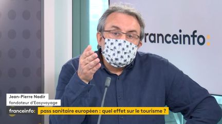 Jean-Pierre Nadir, fondateur d'Easyvoyage, était l'invité éco de franceinfo mercredi 30 juin. (CAPTURE D'ECRAN DAILYMOTION)