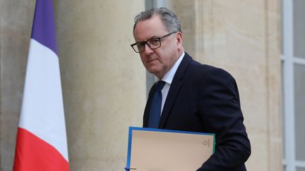 Richard Ferrand, avant une réunion avec Emmanuel Macron à l'Elysée, le 10 décembre 2018.&nbsp; (LUDOVIC MARIN / AFP)