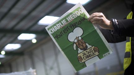 La une du journal "Charlie Hebdo" &agrave; para&icirc;tre le 14 janvier 2015. (MARTIN BUREAU / AFP)