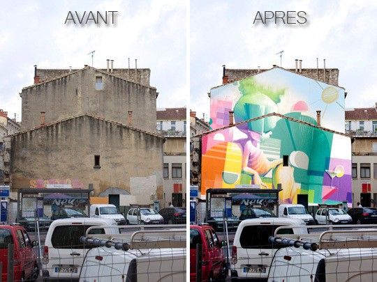 La fresque de Zest, 150 m2 en plein centre de Montpellier
 (Galerie At Down)