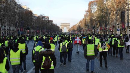 Manifestation des gilets jaunes à Paris, le samedi&nbsp;8 décembre 2018. (??TATIF/WOSTOK PRESS / MAXPPP)