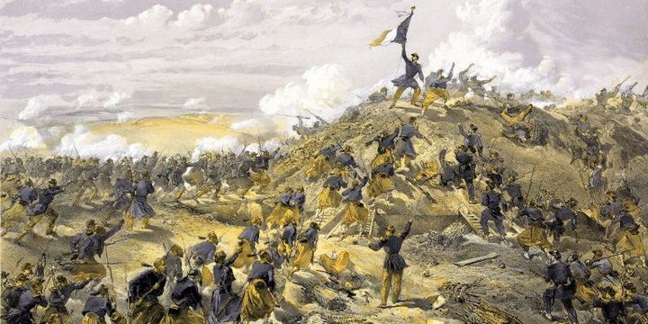 Français lors de la guerre de Crimée (1853-1856). Français et Anglais interviennent auprès des Ottomans pour limiter les ambitions de l'empire russe. (Ann Ronan Picture Library / Photo12)