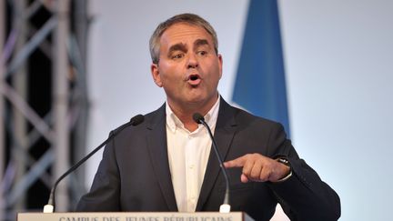 Xavier Bertrand, le député-maire Les Républicains de Saint-Quentin (Aisne) et tête de liste aux régionales en Nord-Pas-de-Calais-Picardie, le 12 septembre 2015 au Touquet (Pas-de-Calais). (FRANCOIS LO PRESTI / AFP)