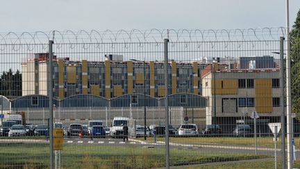 La prison de Fleury-Merogis, dans l'Essonne, le 26 septembre 2023. (BENOIT DURAND / HANS LUCAS / AFP)