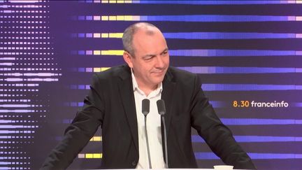 Laurent Berger, secrétaire général de la CFDT, était l'invité du "8h30 franceinfo", vendredi 10 février 2023. (RADIOFRANCE/FRANCEINFO)