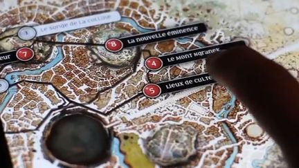 Une carte de &quot;Kadath, le guide numérique de la cité inconnue&quot;.
 (Editions Mnémos)