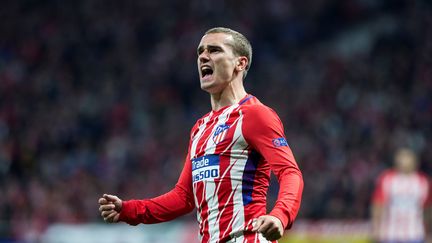 Le Français Antoine Griezmann, lors de la demi-finale retour de l'Europa League, face à Arsenal, le 3 mai 2018. (RODRIGO JIM?NEZ / EFE)