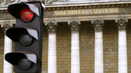 La fa&ccedil;ade du Palais-Bourbon, &agrave; Paris. (MARTIN BUREAU / AFP)