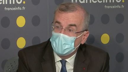 François Villeroy de Galhau, le gouverneur de la Banque de France, était l"invité de franceinfo jeudi 15 juillet.&nbsp; (FRANCEINFO / RADIOFRANCE)