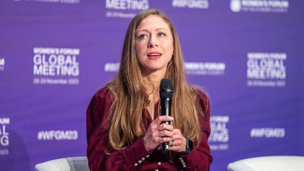 Chelsea Clinton, le 28 novembre 2023. (WOMEN'S FORUM)